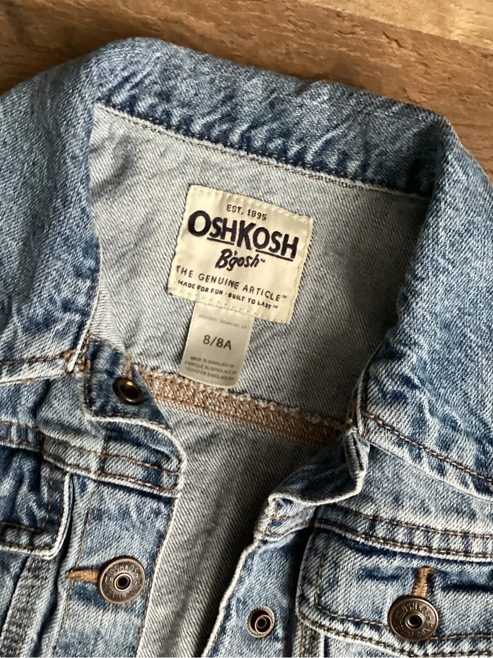 OshKosh B'gosh Classic Light Wash Denim Jacket